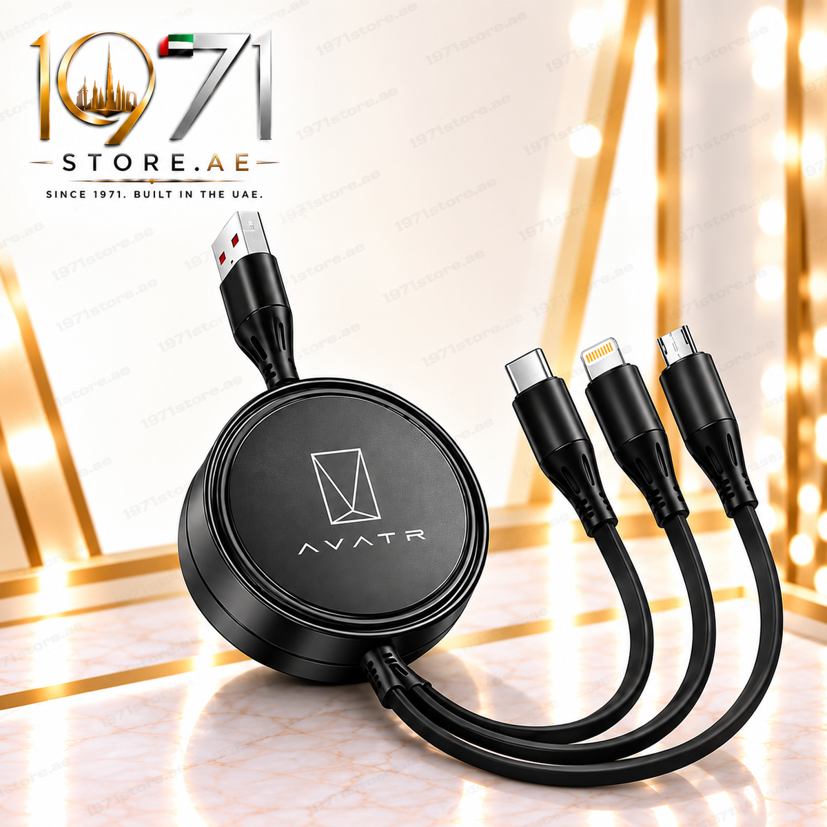 Premium 100W Retractable Fast Charging Cable